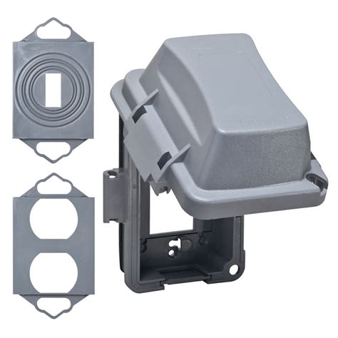 rectangle plastic weatherproof electrical box cover|best outdoor electrical outlet cover.